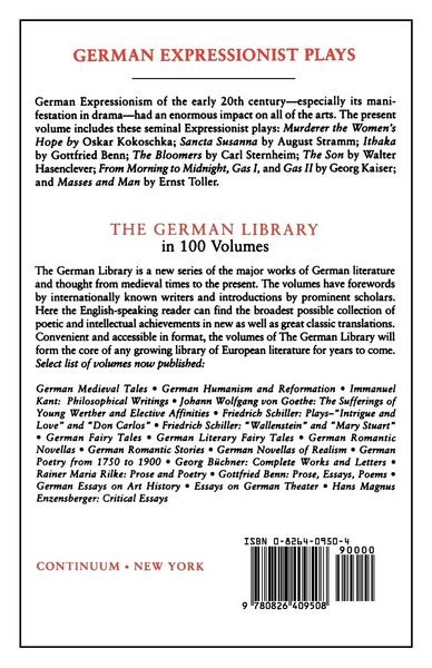 Produktbild: German Expressionist Plays