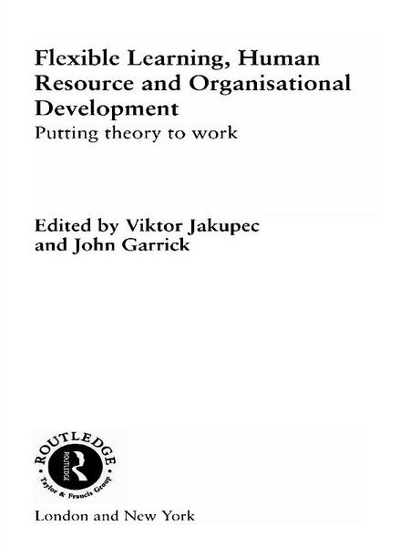 Produktbild: Flexible Learning, Human Resource and Organisational Development