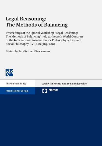 Produktbild: Legal Reasoning: The Methods of Balancing