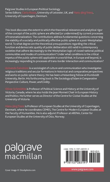 Produktbild: Rethinking the Public Sphere Through Transnationalizing Processes