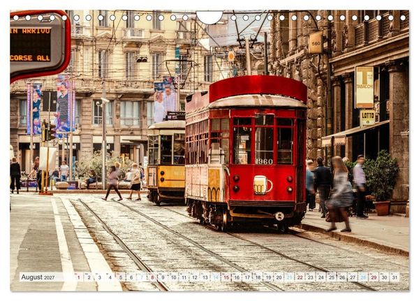 Produktbild: Italienisches Stadtgefl&uuml;ster, Rom - Mailand - Florenz (Wandkalender 2027 DIN A4 quer), CALVENDO Monatskalender
