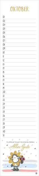 Produktbild: sheepworld Geburtstagskalender Langplaner