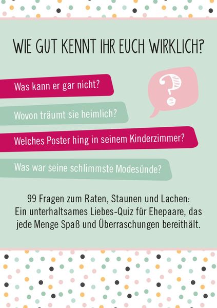 Produktbild: 99 Fragen f&uuml;r Ehepaare
