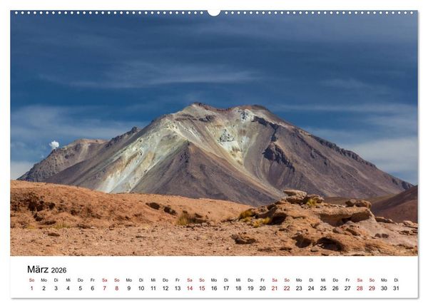 Produktbild: Bolivien - Einzigartige Landschaft (hochwertiger Premium Wandkalender 2026 DIN A2 quer), Kunstdruck in Hochglanz