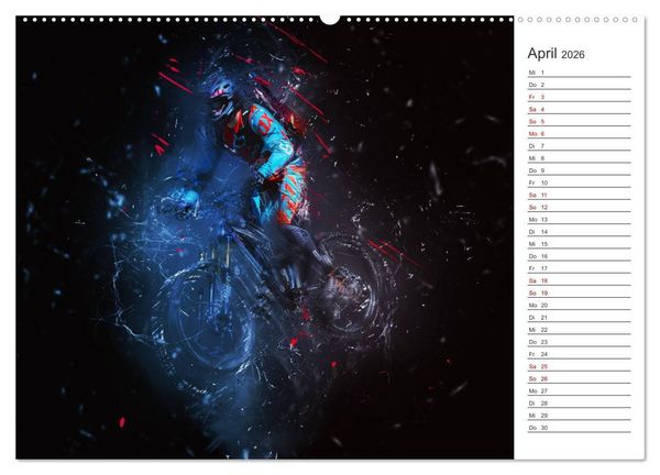 Produktbild: Downhill Explosion (hochwertiger Premium Wandkalender 2026 DIN A2 quer), Kunstdruck in Hochglanz