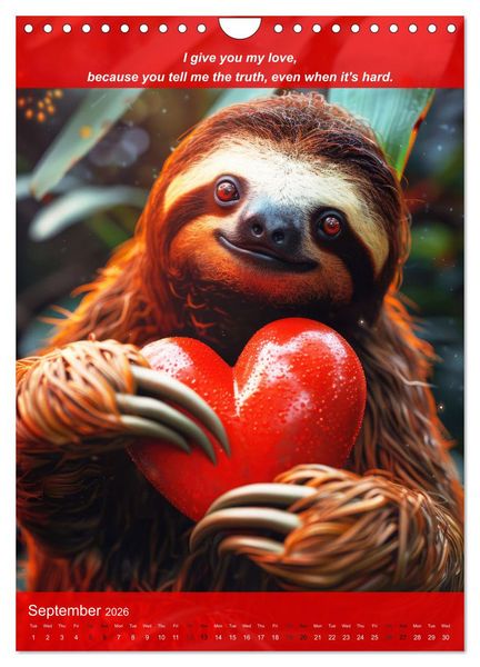 Produktbild: I'll give you my love (Wall Calendar 2026 DIN A4 portrait), CALVENDO 12 Month Wall Calendar