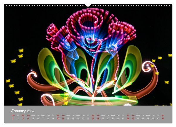 Produktbild: Light is Life and Fun (Wall Calendar 2026 DIN A2 landscape), CALVENDO 12 Month Wall Calendar