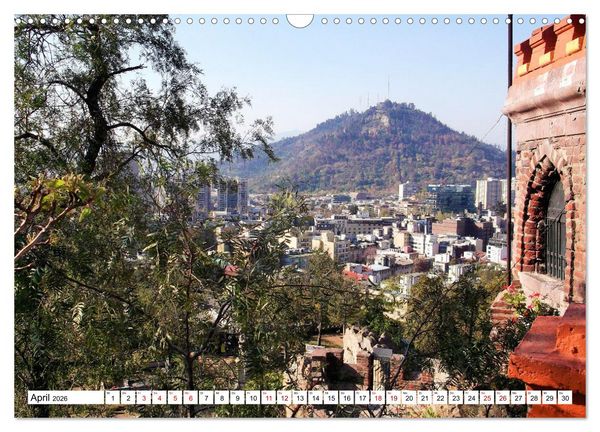 Produktbild: Von den Anden zum Pazifik - Santiago de Chile und Umgebung (Wandkalender 2026 DIN A3 quer), CALVENDO Monatskalender