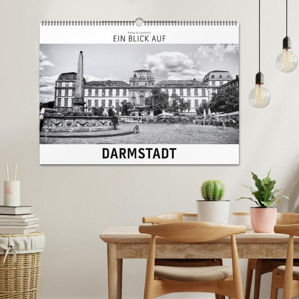 Produktbild: Ein Blick auf Darmstadt (Wandkalender 2026 DIN A2 quer), CALVENDO Monatskalender