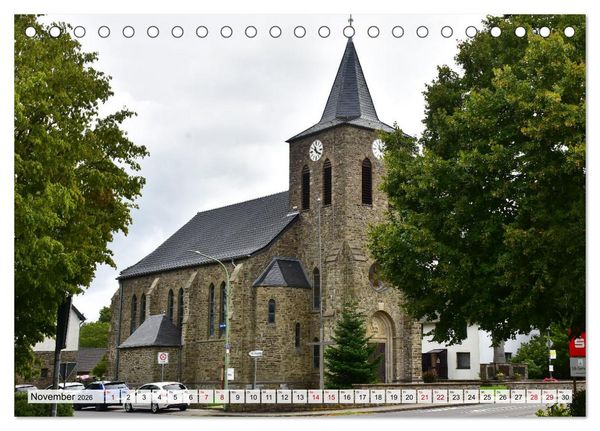 Produktbild: Kirchen und Kapellen rund um Simmerath (Tischkalender 2026 DIN A5 quer), CALVENDO Monatskalender