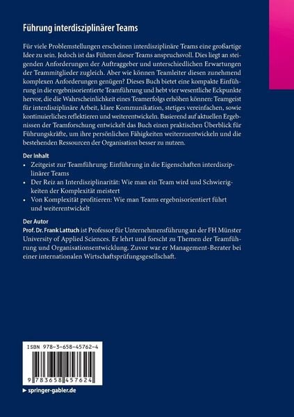 Produktbild: F&uuml;hrung interdisziplin&auml;rer Teams