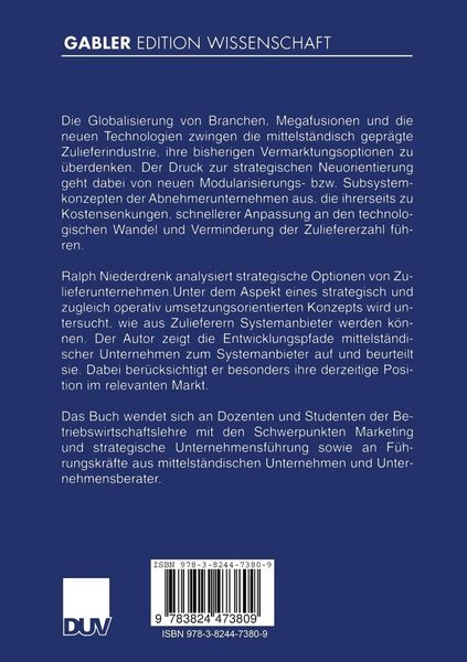 Produktbild: Strategien f&uuml;r Zulieferunternehmen