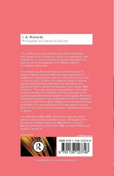 Produktbild: Principles of Literary Criticism