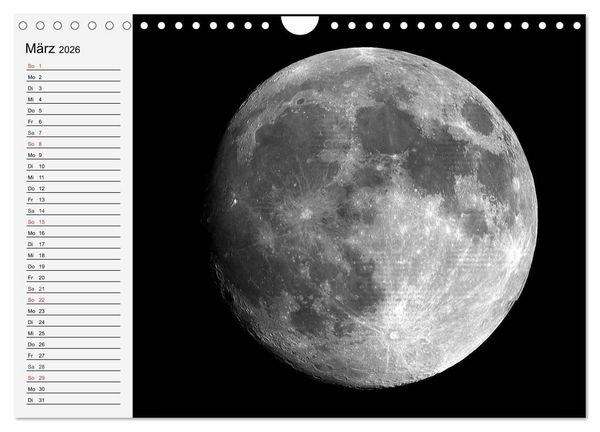 Produktbild: Sonne, Monde und Planeten (Wandkalender 2026 DIN A4 quer), CALVENDO Monatskalender