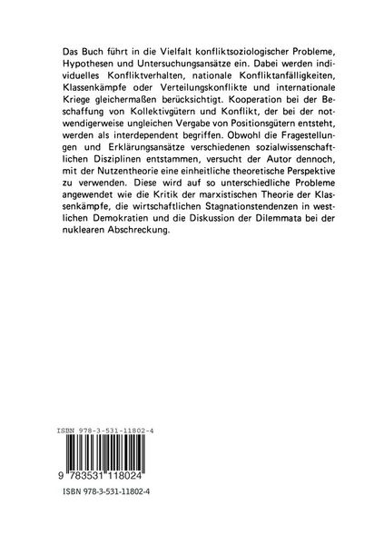 Produktbild: Konfliktforschung