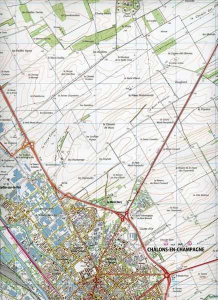 Produktbild: Ch&acirc;lons-en-Champagne.Suippes 1:25 000