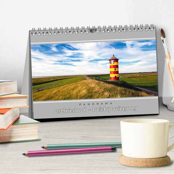 Produktbild: Ostfriesland - Deichspaziergang (Tischkalender 2026 DIN A5 quer), CALVENDO Monatskalender