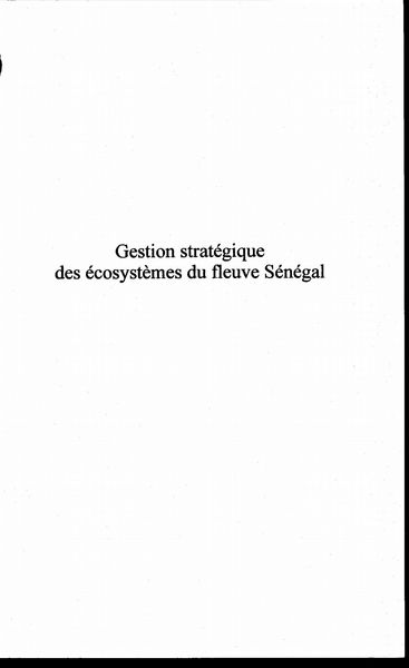 Produktbild: Gestion strategique des ecosystemes du f