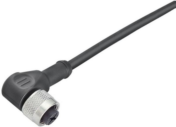 Produktbild: binder 79-3434-35-04 Sensor-/Aktor-Steckverbinder, konfektioniert M12 Buchse, gewinkelt 5.00 m Polzahl Sensoren: 3 1 St.