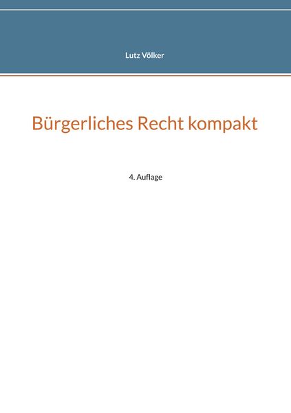 Produktbild: B&uuml;rgerliches Recht kompakt
