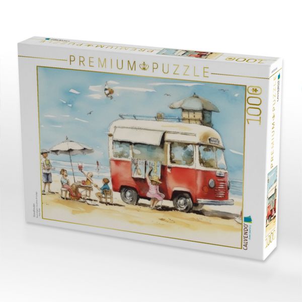 Produktbild: CALVENDO Puzzle Strandfreuden | 1000 Teile Lege-Gr&ouml;&szlig;e 64x48cm Foto-Puzzle f&uuml;r gl&uuml;ckliche Stunden