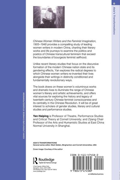 Produktbild: Chinese Women Writers and the Feminist Imagination, 1905-1948