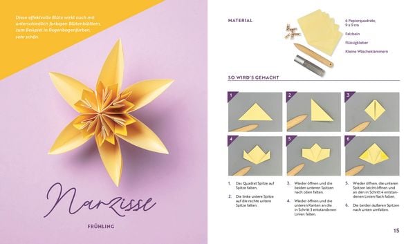 Produktbild: Origami-Flowers &ndash; Wundersch&ouml;ne Bl&uuml;ten zum Dekorieren & Verschenken