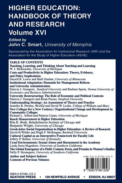 Produktbild: Higher Education: Handbook of Theory and Research