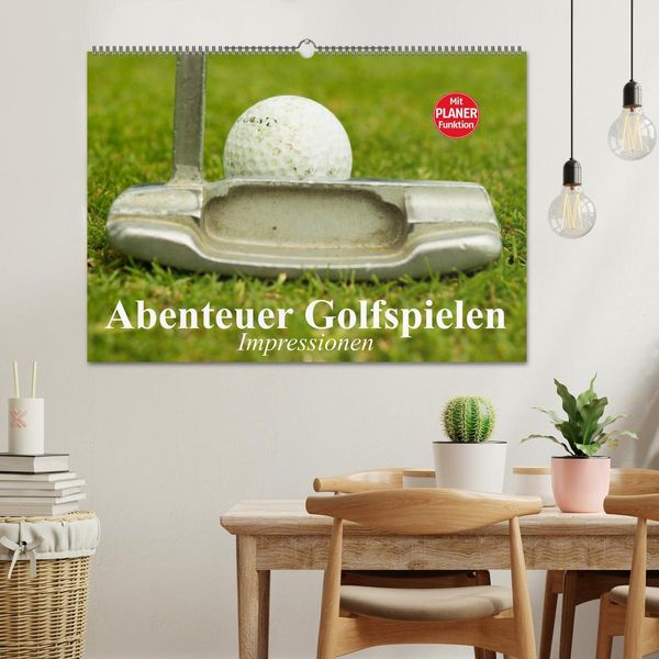 Produktbild: Abenteuer Golfspielen. Impressionen (Wandkalender 2026 DIN A2 quer), CALVENDO Monatskalender