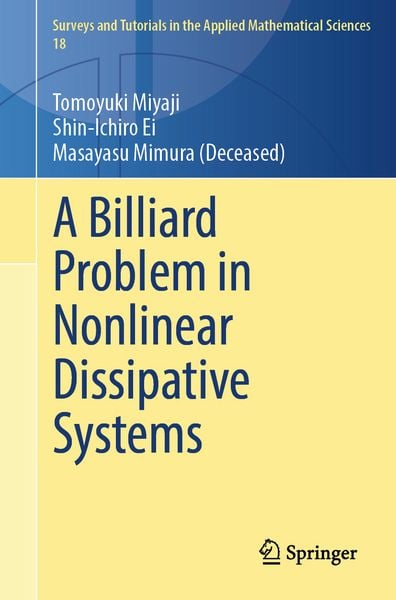 Produktbild: A Billiard Problem in Nonlinear Dissipative Systems