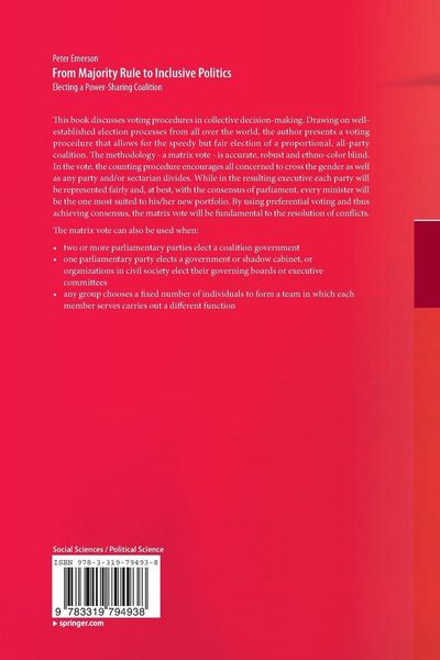 Produktbild: From Majority Rule to Inclusive Politics