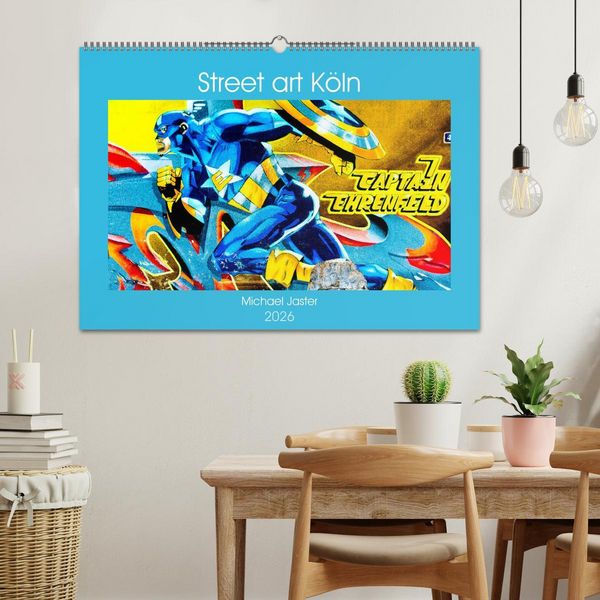 Produktbild: Street art K&ouml;ln Michael Jaster (Wandkalender 2026 DIN A2 quer), CALVENDO Monatskalender