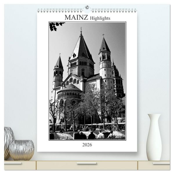 Produktbild: Mainz Highlights (hochwertiger Premium Wandkalender 2026 DIN A2 hoch), Kunstdruck in Hochglanz
