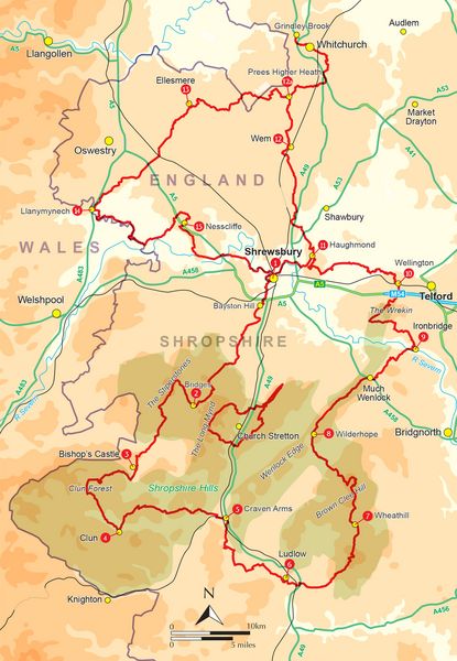 Produktbild: Walking the Shropshire Way