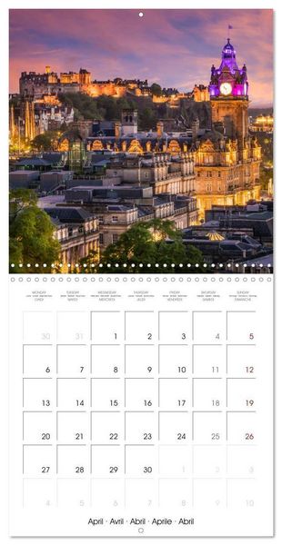 Produktbild: EDINBURGH History and urban idyll (Wall Calendar 2026 12 &times; 12 Inch) CALVENDO 12 Month Wall Calendar