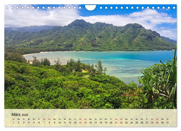 Produktbild: Hawaii - Eindr&uuml;cke von Big Island, Kauai & Oahu (Wandkalender 2026 DIN A4 quer), CALVENDO Monatskalender