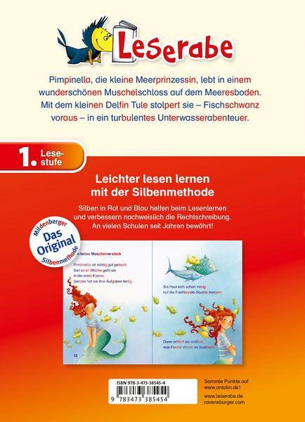 Produktbild: Leserabe mit Mildenberger Silbenmethode - Pimpinella Meerprinzessin und der Delfin