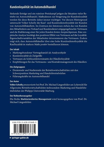 Produktbild: Kundenloyalit&auml;t im Automobilhandel