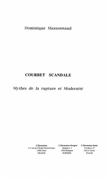 Produktbild: Courbet scandale