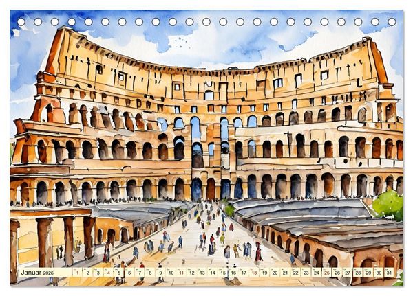 Produktbild: Italien - La dolce vita (Tischkalender 2026 DIN A5 quer), CALVENDO Monatskalender