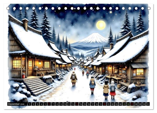 Produktbild: Japans Seele im Jahreslauf (Tischkalender 2026 DIN A5 quer), CALVENDO Monatskalender