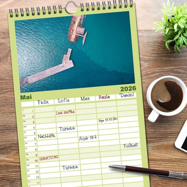 Produktbild: Familienplaner 2026 - Guinea - Das einzigartige Land in Westafrika. mit 5 Spalten (Wandkalender, 21 x 45 cm) CALVENDO