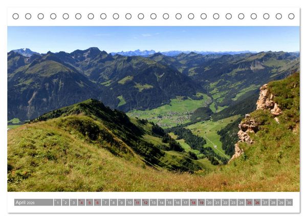 Produktbild: Wanderbares L&auml;ndle - Impressionen aus Vorarlberg (Tischkalender 2026 DIN A5 quer), CALVENDO Monatskalender