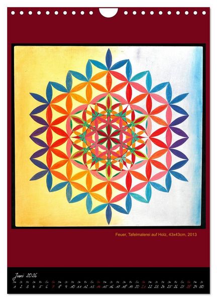 Produktbild: Die heilige Blume des Lebens - Mandalas von Istvan Seidel (Wandkalender 2026 DIN A4 hoch), CALVENDO Monatskalender