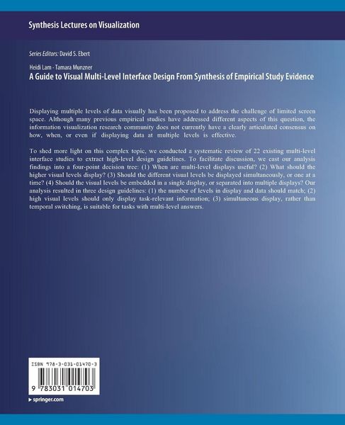 Produktbild: A Guide to Visual Multi-Level Interface Design From Synthesis of Empirical Study Evidence