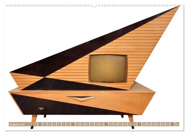 Produktbild: Fernseher der 1950er bis 70er Jahre: In die R&ouml;hre geguckt (hochwertiger Premium Wandkalender 2026 DIN A2 quer), Kunstdruck in Hochglanz