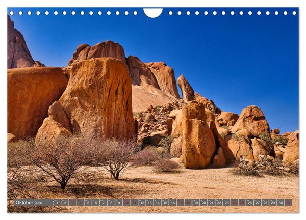 Produktbild: Namibia &ndash; Faszination Damaraland und Spitzkoppe (Wandkalender 2026 DIN A4 quer), CALVENDO Monatskalender