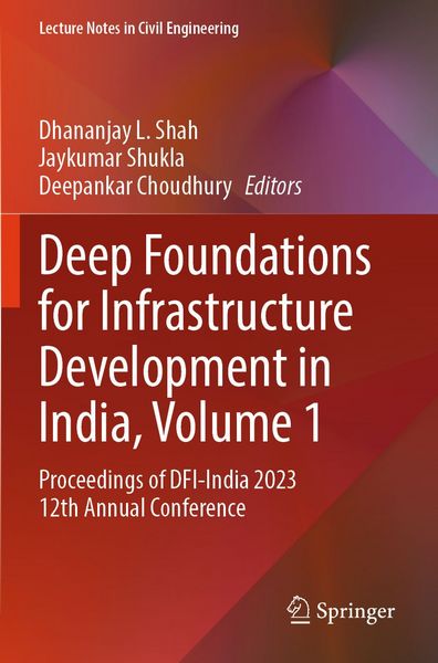 Produktbild: Deep Foundations for Infrastructure Development in India, Volume 1