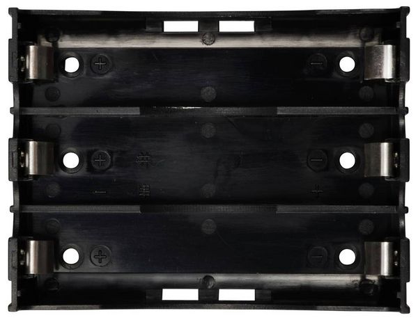Produktbild: TRU COMPONENTS TC-13220712 Batteriehalter 3x 18650 Kontaktpole (L x B x H) 78 x 60 x 21mm