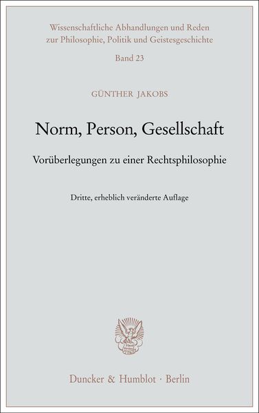 Produktbild: Norm, Person, Gesellschaft.